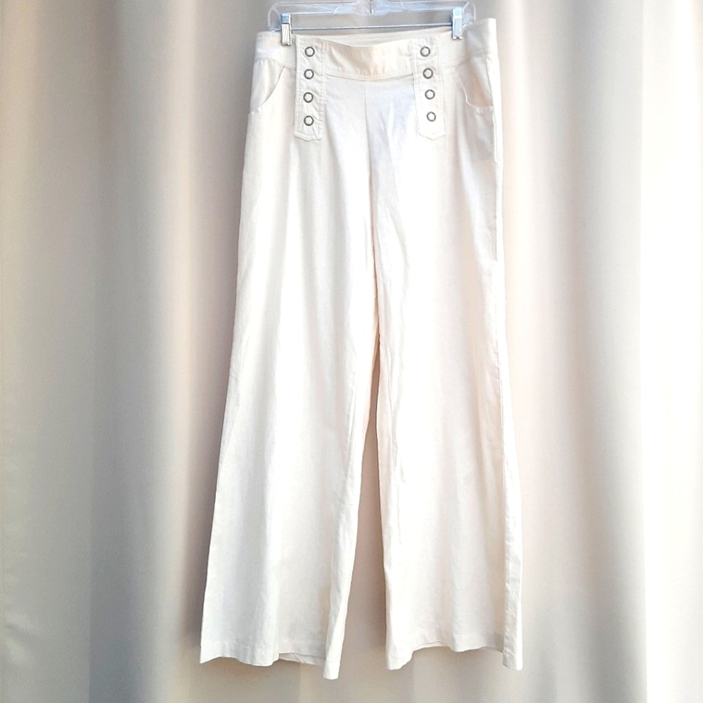 VENUS (linen) 33” inseam. Classic “Sailor”pants in linen color 🛍 -NWT! (VENUS)